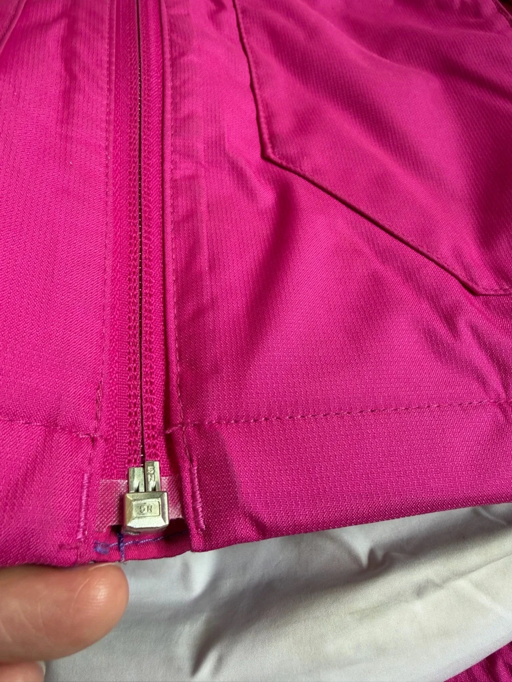 The North Face Girls' Fuchsia Multi-Print Hooded Jacket